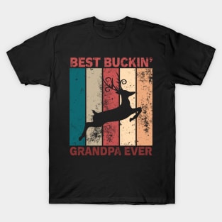 'Best Buckin' Grandpa Ever' Awesome Hunting Gift T-Shirt